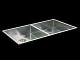 865x440mm Handmade Stainless Steel Undermount / Topmount Kitchen Sink with Waste V63-770025