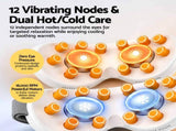 Livemor Eye Massager with Cooling & Heating Dual Hot Cold Compress Goggles with 12 Vibrating Nodes EYE-MASSAGE-03-COLD-WH