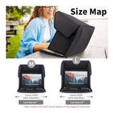 L size Portable Laptop Sun Shade and Privacy Hood - Foldable Anti-Glare Screen Cover with Storage V888-ELOSUNG56493