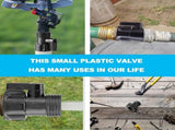 Worgeous Garden Hose Shut Off Valve 3/4 Inch ABS Black for Durable Use and Easy Installation V1189-LWWAL-20260327-03389