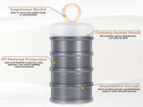 4PCS Protein Powder Container with Funnels Stand, 4 Stackable Non-Spill Protein Powder Dispenser On V1188-WTJ-TLK-0404