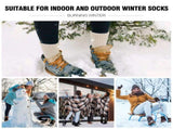 12 Pairs WOOL BLEND SOCKS Ladies Womens Thick Soft Work Thermal Warm Winter BULK V563-12XBR-LTHERMALSOCK-S2-8