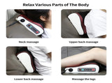 Red Electric Massager, Acupressure Neck Massager for Shoulder, Back, Neck, and Feet, Deep Tissue V1232-AMQ0001
