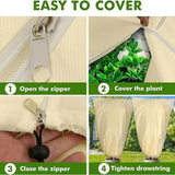 Winter Plant Cover - Protective Cover - Frost Protection - Plant Cover - Fleece - Olive Tree Cover V1189-WXF-260203-00185