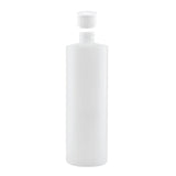 10x 250ml Clear HDPE Round Bottle 28/410 Caps - Empty Plastic Food Storage V238-SUPDZ-30342633554000