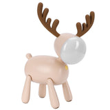 LED Night Light Cartoon Deer-Shaped Table Lamp 1200mAh USB Charging Bedroom DecorationLight Brown V1294-YM0721-3119210002012