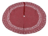 Knitted Christmas Tree Skirt Reusable Xmas Tree Stand Mat Floor Protector Home Party DecorationRed V1294-YM0523-3115210223911