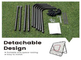 1m Football Rebounder Soccer Training Kickback Target Bounce Wall Detachable Metal Frame and PE V985-SPORTSREBOUNDER