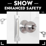 Landhoow 6 Pcs 3" x 11" Latch Guard Plate Cover Electroplated Carbon Steel Door Latch Cover Latch V1258-DP02-C-759
