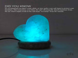 USB Colour Changing Salt Himalayan Lamp - Heart Love Shape Pink Rock LED Light V238-SUPDZ-43047495750