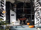 24 PCS Halloween Witch Hats, Black Hanging Witch Hats Porch Yard Decor Witch Costume Accessories V1107-129-24162-BLK-24PCS