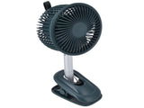 Clip On Fan 360 Degrees Adjustment Clip On USB Charging 3 Speed Modes Strong Airflow Sturdy Clamp V1294-YM0523-3113220043313
