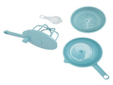 Household Vegetable Drainer Manual Salad Dehydrator Vegetable Washing Basket for KitchenBlue V1294-YM0901-3118210232313