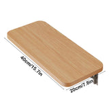 Wall Mounted Folding Table, Laundry Folding Table With Heavy Duty Metal Collapsible Shelf Brackets, V1366-AZ2-W-12467