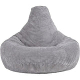 Jumbo Cord Beanbag Chair Cover Unfilled Large Bean Bag - Grey V63-842991