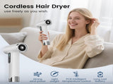 Rechargeable Cordless Handheld Hair Dryer with LED Temperature Display, Portable USB Wireless Mini V1188-MS-514-020