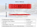 2PCS Traction Boards with PP for Mud Snow Sand Storage Bag Long Red V952-QCTKBZBS2JZZK3NO1V0