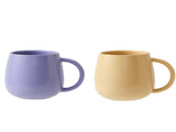 2 pack Macaron Ceramic Mug 480ml - Large Belly Coffee Cup, Underglaze Colour, Non V888-ELOSUNG56177-2