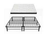 Giselle Folding Bed with Mattress Double Portable Foldable Guest Bed Bamboo Cover FOAM-MFM-BF-BAM-D