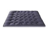 Giselle Bedding 5cm Pillowtop Topper Bamboo Polyester Blend Fibre Pad for Back Pain Relief Washable TOPPER-WA-CHAR-D