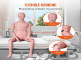 Nursing Training Manikin, Male Life Size Demonstration Human Manikin for Nursing Training, V952-HLRTMXDBLNXH3GWPCV0