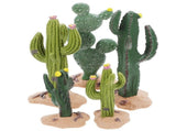 5-Piece Mini Artificial Cactus Set for Sandbox Landscape Model Decoration Ornament V1192-AZ-W-32480