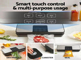 Devanti Food Vacuum Sealer Machine Auto Seal Cutter 5 Modes Storage Bags 28cm 6m 4 Rolls FVS-30-BAG-28X2