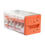 Double Layer Egg Drawer Transparent Lengthen Independent Slot Egg Holder Egg Storage Container for V1294-YM0703-3118230118311