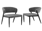 Artiss Dining Chairs Set of 2 Linen Fabric Soft Upholstered Chairs Grey DINC-KJ-7016-GYX2