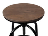 Artiss Bar Stools Adjustable Wood Chairs BA-TW-V17-T14134-BK