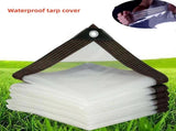 Clear Tarps Heavy Duty, Waterproof Tarpaulin Cover Greenhouse Garden Plant Patio 5 x 6.5FT 6.5*13ft V1189-WXFWAL-20260319-01274