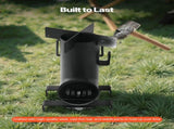 Camping Rocket Stove, Wood Burning Portable Rocket Stove with Carrying Bag for Backpacking, Carbon V952-HJXLYLTGBKZDOXBBO001V0