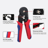 1200-Piece Tubular Crimp Terminal & 6-4A Crimping Pliers Set with Case V1107-145-07072