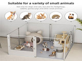 Versatile Sleek Thick Acrylic Pet Playpen Dog Puppies Run Kennel Rabbit Play Pen V767-XPETSYL-12S