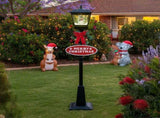 Christabelle 1.8m Christmas Lamp Post Outdoor Display Decoration LED Lights Front Yard Lawn Sta 112_RHG602