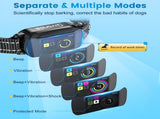 Smart Anti-Bark Collar for Dogs Rechargeable, IP67 Waterproof, HD Color Screen, 4 Safe Modes V1107-CS-CSBZNXGQ