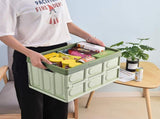 2 Pack Collapsible Storage Bins with Lids, Stackable Folding Plastic Storage Crates for Clothes Toys V1237-ZY00B08HD1VHHQ