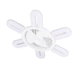 E27 Ceiling Fan with Light Remote Control 6 U Shaped Lights 3 Fan Blades Wind Speed Adjustable 6500K V1294-YM0901-3119240100911