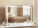 Embellir Makeup Mirror 60x50cm Hollywood Vanity with LED Light Tabletop White MM-E-FRAME-5060LED-WH
