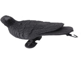 Realistic Elbow Crow Statue Plastic Waterproof Crow Decoys for Yard Garden Patios Halloween V1294-YM0703-3111230100011