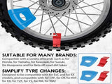 4-Pack Motorcycle Bead Buddy Tire, Ergonomic Design, No Pinch Protection, Sturdy and Reliable, V1369-AZ3-W-12064