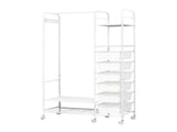 Levede 94CM Clothes Rack Stand Heavy Duty Hanging CR1012-6-WH