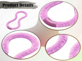Fitness Hoop Hoop 1.5kg Training Workout Sports Equipment Abdomen for Office - Purple V1308-DSZKI-1666-2
