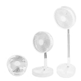 Folding Telescopic 4.5W Portable Height/Tilt Adjustable Rechargeable Cordless Fan V1181-EL0079