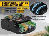 Automatic AUD Money Counter Machine With UV/MG/IR Detection, High-Speed Banknote Counter & Digital V1181-OF009-2108-BK