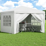 Instahut Gazebo 3x3 Pop Up Marquee Folding Tent Wedding Gazebos Camping Outdoor Canopy White GAZEBO-POP-C-3X3-WH