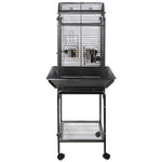 YES4PETS Large Bird Budgie Cage Parrot Aviary Carrier With Stand & Wheel V278-B023