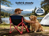 Weisshorn Camping Chair Folding Outdoor Portable Seat Lightweight Beach Picnic Fishing Capacity XFEL-CAMP-CH-BU