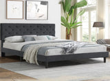 Levede Bed Frame Double Size Mattress Grey BF1045-D-GY
