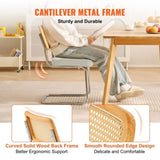 VEVOR Chairs, Set of 4, Mid Century Modern Dining Chair, Upholstered Velvet Accent Chair with V952-TBYCYTERBS40GKXI7V0